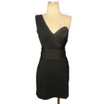 NBD  Jasper Mini Dress in Black Small New Womens One Shoulder Party Photo 4