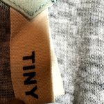 Anthropologie  Tiny Top Sleeveless V-Neck Side Tie Floral Blue XSmall Photo 1