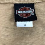 Harley Davidson HARLEY-DAVIDSON Persistence LS Henley Top Women XL Light Bronze Biker Moto Boho Photo 10