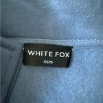 White Fox Boutique White Fox Core Classic Zip Front Sweatshirt Sweater in Ocean Blue Photo 1