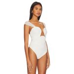Free People  x REVOLVE Double Take Bodysuit in Ivory XLarge New Womens Tank Top Photo 3