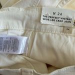 Madewell NWT White The Perfect Vintage Wide-Leg Crop Jean Size 24 Photo 6