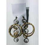 Vintage Rhinestone Glass Metal Floral Necklace Bracelet Earrings Set Photo 5