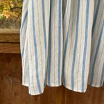 Aerie  Love Of Linen Blend Mini Dress White And Blue Stripe Size M. NEW Photo 5