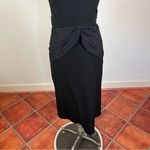 Stop Staring By Alicia Estrada Black Cape Midi Dress Size M Photo 3