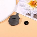 4 Pcs‎ Red, Pink & White Color Black Cat Shape Pin Set Simple Animal Theme Pin Red Photo 13