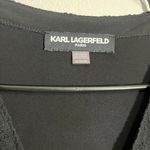 Karl Langerfeld Black Lace Bell Sleeve Long Sleeve V Photo 4