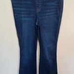Spanx Womens Flare Denim Jeans Blue Stretchy Comfortable Size M Photo 0