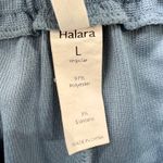 Halara Light Blue Pleated Wide Leg Pants Large High Waist Relaxed Fit Trousers Photo 4
