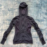 Lululemon  Dance Studio Reversible Hoodie Jacket Gray w Blue Purple Tint Size 6 Photo 0