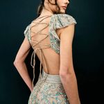 Mac Duggal Embellished Cut Out Lace Up Back Beaded Sequin Gown Size 8 NWT Photo 1