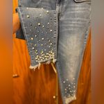 Pilcro and the Letterpress Anthropologie Pilcro Hyphen Pearl Embellished Jeans size 27 Photo 11
