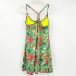 EVCR Womens‎ Tropical Floral Built In Shorts Athletic Active Tank Dress Size S Green Photo 6