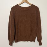 Gap  Cotton Knit Sweater Size Small Women’s Brown Neutral Fall Photo 1