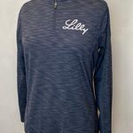 Elevate Womens Blue Pullover Shirt Size Medium Long Sleeve Activewear Photo 0