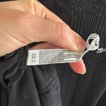 Free People  Beach Cable Knit Elegant Black V-Neck Dress Photo 4