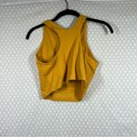 Athleta Yellow Conscious Crop High Neck Racerback Sports Bra Photo 4
