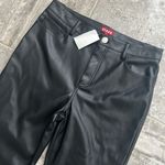 STAUD  Black Chisel Faux-Leather Trousers in Black, Size 12 NEW Retail $350 Photo 6