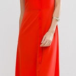 ASOS  maternity‎ Red Button Up Sleeveless Dress Size 4 NWT Photo 0