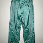 Passports Vintage Passport Women’s 90s Nylon Track Pants – Teal Green – Size 10 Photo 2