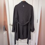 Carve Designs  Wool Blend Zippered Pea Coat Women's Large Grey Photo 3