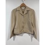 Talbots  Women’s  Minimalist Linen Summer Blazer 4 Khaki Photo 1