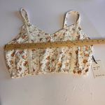 Japna  Crop Top floral pattern Sz‎ M Cottage Core Lace Feminine Coquette NWT Photo 8
