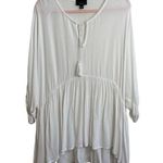 Lumiere White Babydoll Boho Dress Size L Photo 0