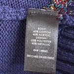 Torrid NWT  Tinsel Stripe Sweater Navy Size 3X Photo 10