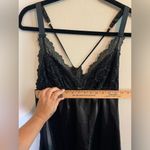 Flora Nikrooz Flora Black Satin and Lace Babydoll size L‎ Photo 8