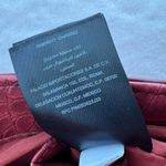 Bebe New Michelle Mini Saddle Red Croc-Embossed Chain Shoulder Bag-New With Tags Photo 13