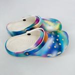 Crocs Classic Solarized Tie Dye Clog Solar Rainbow Pastel Print Women’s Size 11 Photo 5