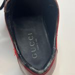Gucci Red Leather Monogram Leather Canvas Velcro Size 7.5B Photo 7
