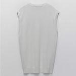 ZARA  light gray knit gray vest NWT Photo 2
