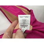 J.Crew Women's SZ 8 Pink Ruched V-Neck One-Piece Swimsuit Poolside NEW Resort Photo 3