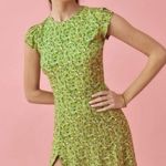 Reformation  Gavin Dress Samantha in green floral size 6 Photo 14