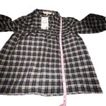 Barbour  Lorelie Praline Gingham Plaid Popover Peasant‎ Shirt Womens Size 6 New Photo 4