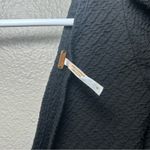 Free People  Cupcake Black Ruched V Neck Puff Sleeve Boho Top Women’s Size Small Photo 8