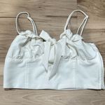 PacSun  Lottie Moss White Crop Top Ruffle Women’s Small Photo 1