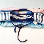 Splendid  Swim Top Tie Dye Stripe Reversible Soft Cup Bandeau Bikini Top Sz S NWT Photo 6