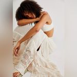 Free People  Kahula Smock Embrdrd Convertible Skirt Dress Green Tie Dye Sz Small Photo 10