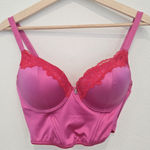 Juicy Couture  Pink Satin corset bra y2k size 36C Photo 0