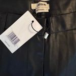 Jason Wu NWT  Vegan Leather Black High Waist Split Ankle Crop Pants Size L 29” w Photo 6