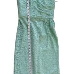 David's Bridal David’s Bridal Mint Green Strapless Lace Gathered Cocktail Dress Size 2 NEW Photo 9