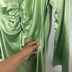 ASOS  DESIGN Light Green cut‎ out satin midi tea dress Photo 7