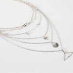 Multilayer Mermaid Tail Pendant Necklace Silver Photo 2
