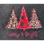 Royce Brand  Christmas Tree Merry & Bright Top Dark Gray Long Sleeve Size L Photo 5