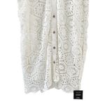 Lulus  Day Off Darling White Crochet Short Sleeve Shirt Dress Sz XL NWT Photo 8