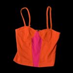 Lucca Couture CUTE  size small Pink/ Orange Crop Spagetti Strap Top Photo 0