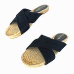 Christian Dior Canvas Embroidered Granville Espadrille Crisscross Flat Sandals Photo 1